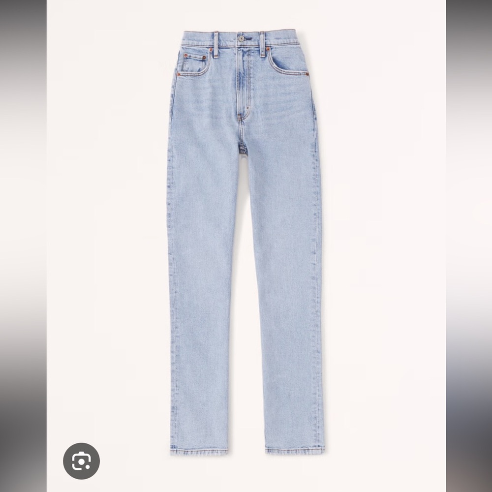 Abercrombie 90s slim straight ultra high-rise jeans